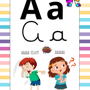 Alfabeto de parede Onomatopeias